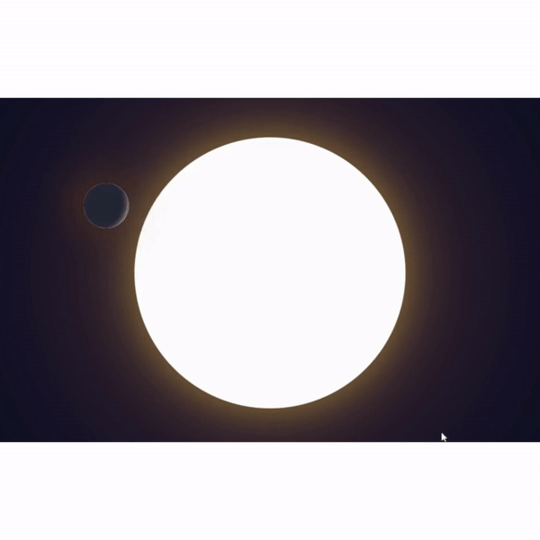how to create amazing planetary system using html and pure css.gif
